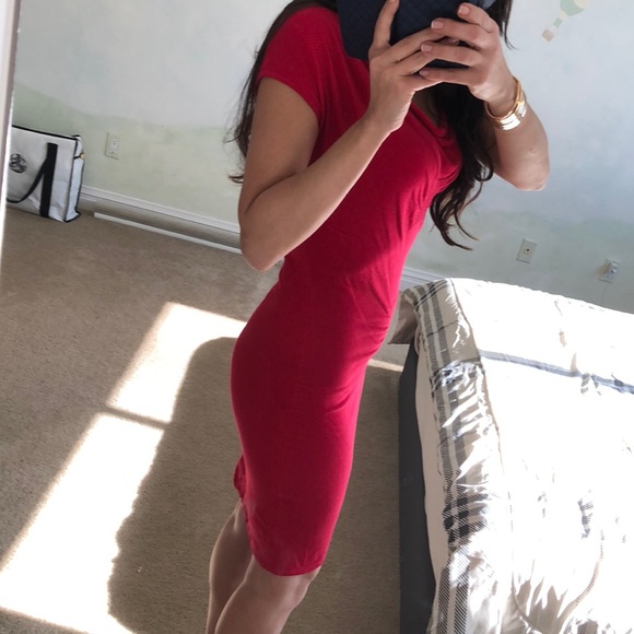 Max Studio Red Knit Dress size S - Picture 5 of 6